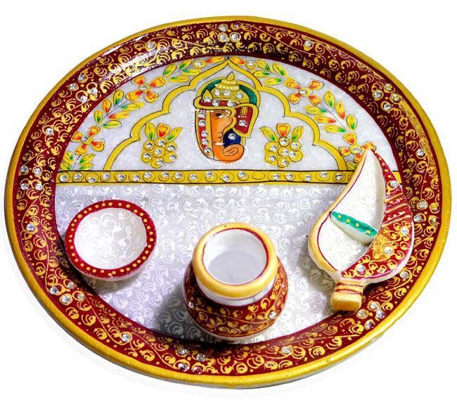 Marble Pooja Thali