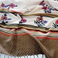 Woollen Ari Embroidery Multi Jamma Shawl