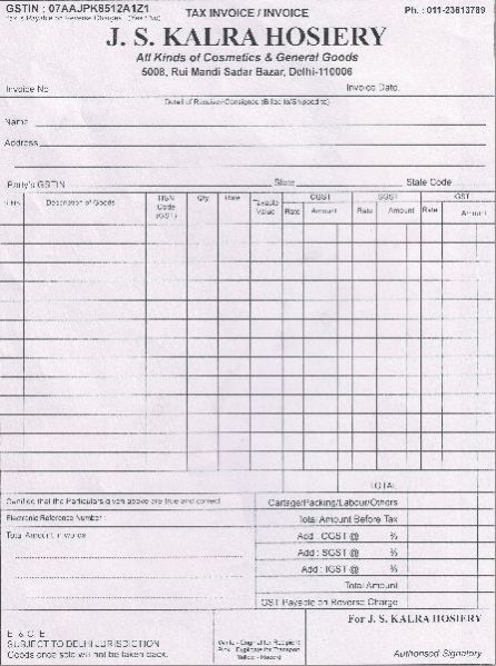 GST Invoice Printing Services 04