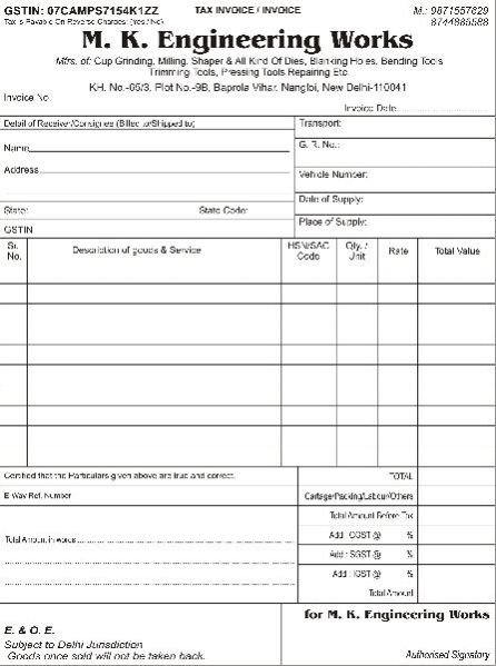 GST Invoice Printing Services 05