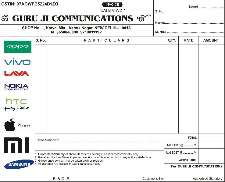 GST Invoice Printing Services 06