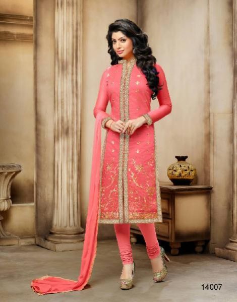 14007 Ladies Semi Stitched Suit