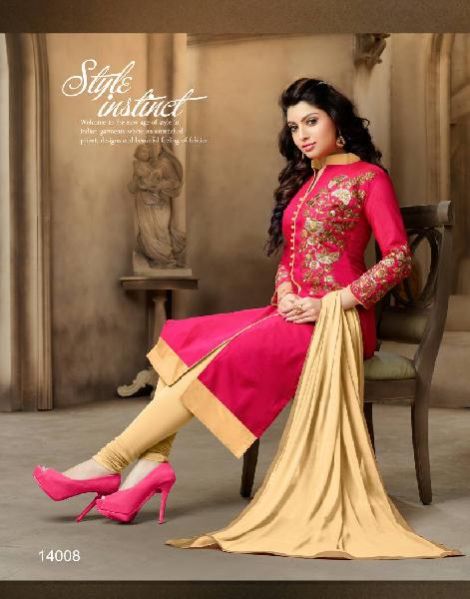 14008 Ladies Semi Stitched Suit