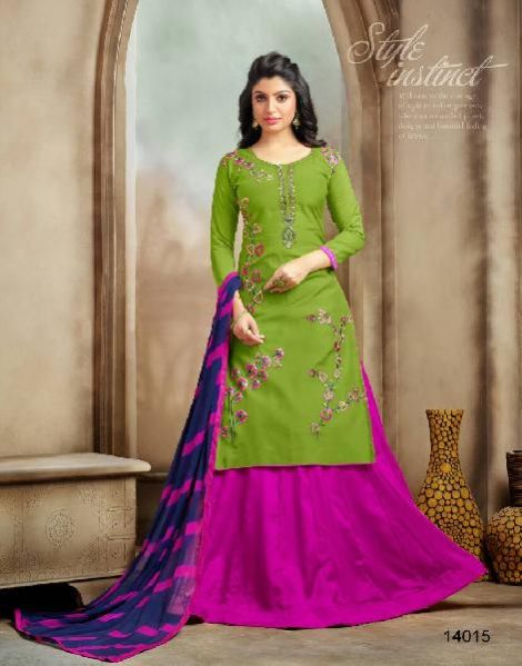 14015 Ladies Semi Stitched Suit