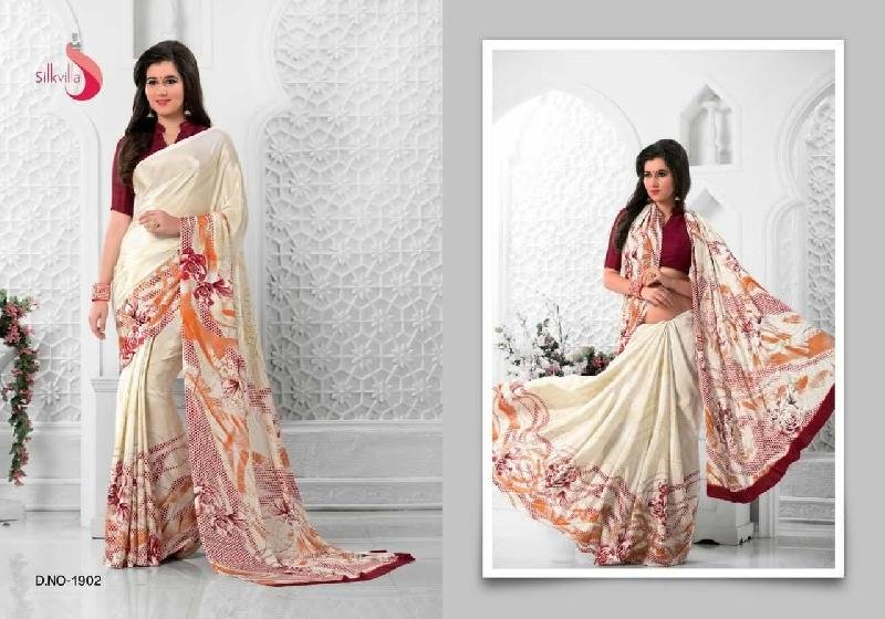 D. No. 1902 Printed Saree