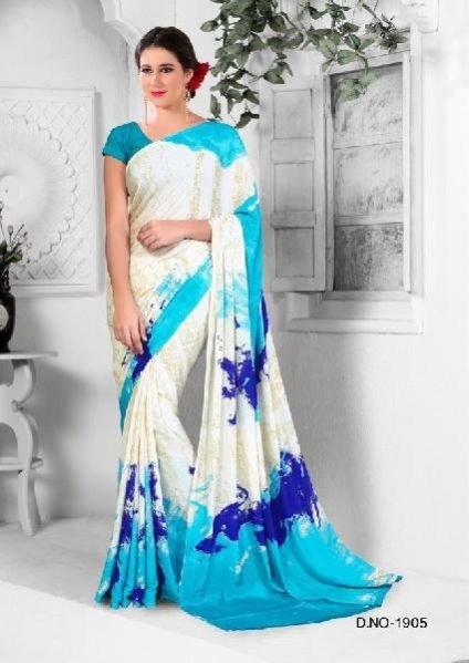 D. No. 1905 Printed Saree