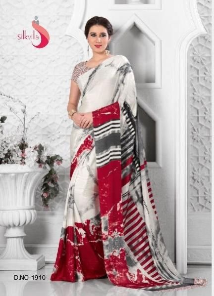 D. No. 1910 Printed Saree