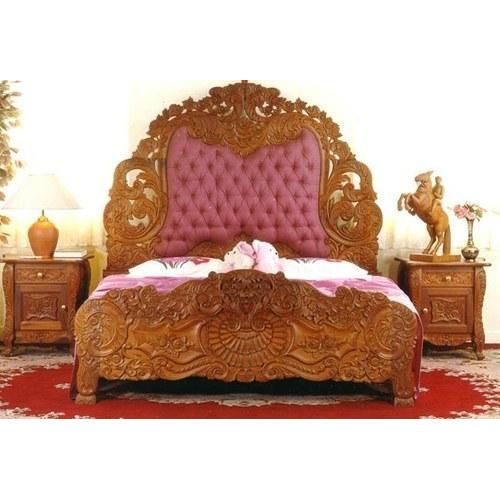 Wooden Antique Double Bed 02