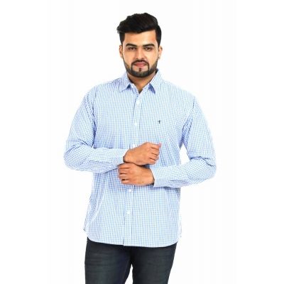 TT Mens Blue Casual Shirt