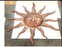 WD-002 Copper Sun Wall Hanging