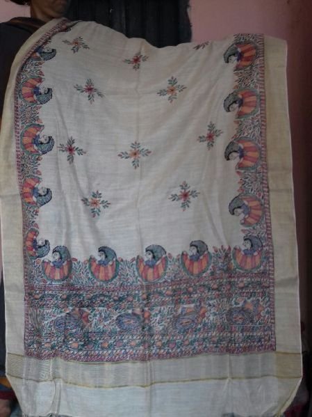 Madhubani Painted Dupatta 02