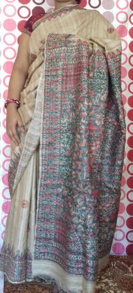 Madhubani Painted Saree 02