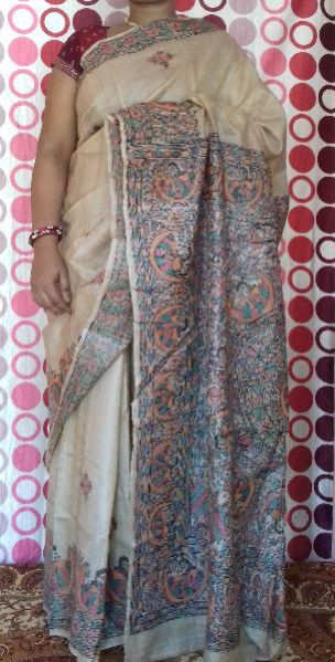 Madhubani Painted Saree 03