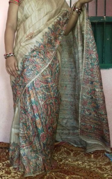Madhubani Painted Saree 05
