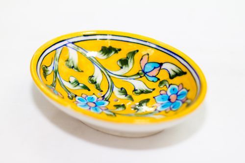 Blue Pottery Soapdish