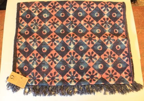 Indigo Block Print Floor Rug 05