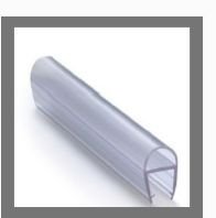 D Shape Glass Door PVC Seal