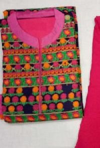 Ladies Unstitched Embroidered Suit 01