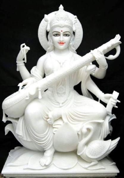 Marble Lord Saraswati Statue 01