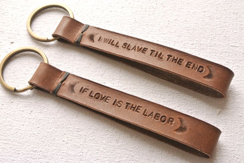 Leather Keychain 02