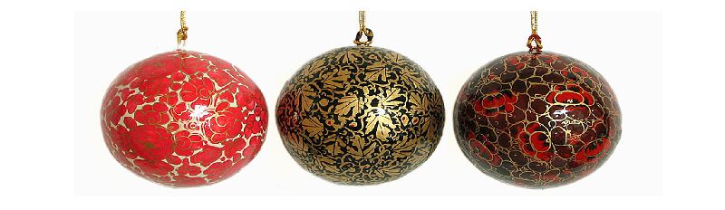 Enamel Hand Painted Christmas Ornaments 01