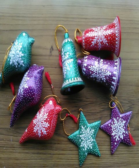 Enamel Hand Painted Christmas Ornaments 02