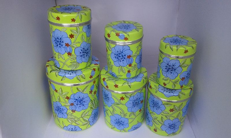 Enamel Hand Painted Spice Box Set 01