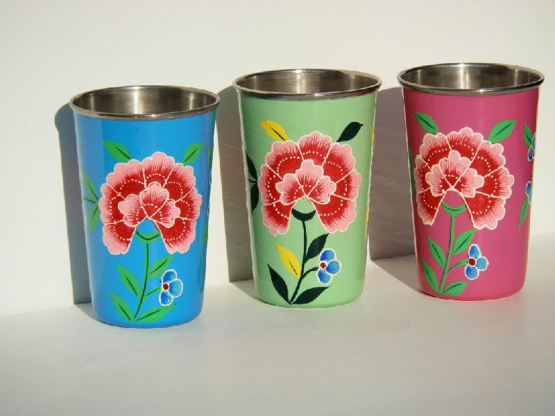Enamel Hand Painted Tumbler 01