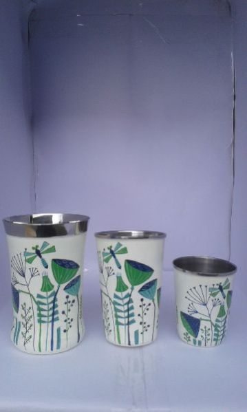 Enamel Hand Painted Tumbler 02