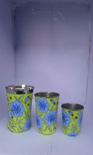 Enamel Hand Painted Tumbler 05