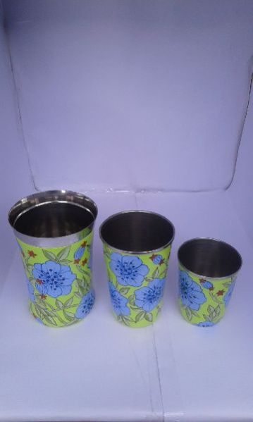 Enamel Hand Painted Tumbler 06