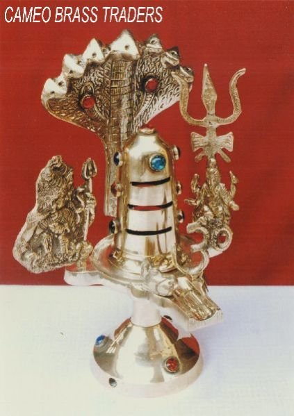 Brass Shivling Statue