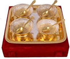 Brass Dry Fruit Bowl Set 04