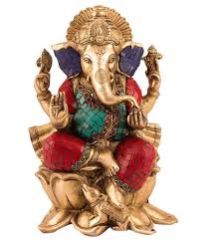 Brass Ganesh Statue 02