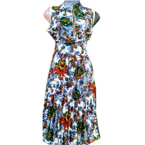Ladies Multicolor Western Dress