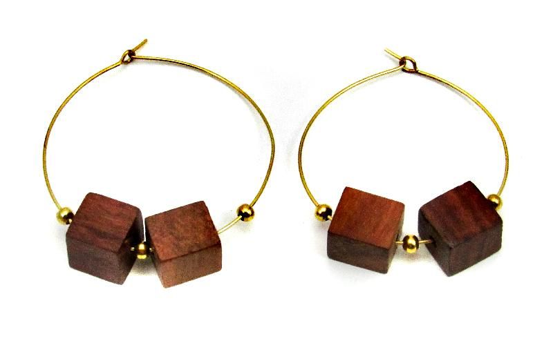 Wooden Earring 02