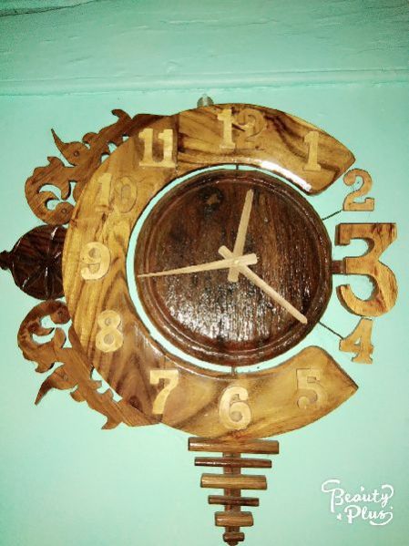 Wooden Wall Clock 02