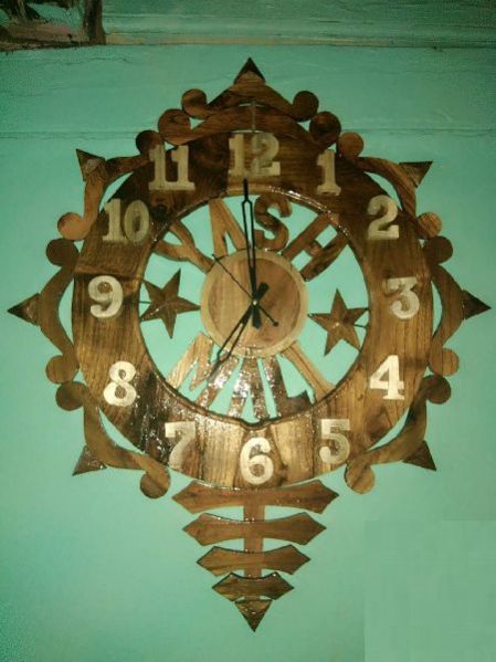 Wooden Wall Clock 03