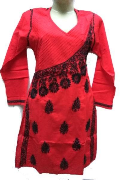 Ladies Embroidered Short Kurti 07