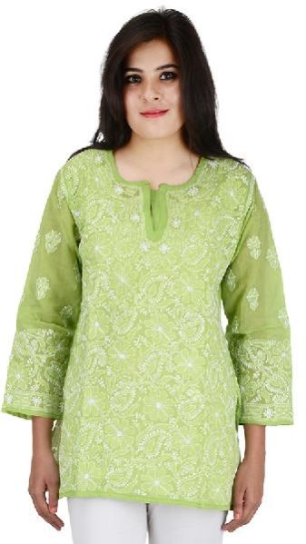 Ladies Embroidered Short Kurti 01