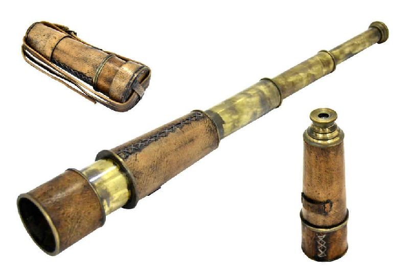 Antique Brass Telescope 01