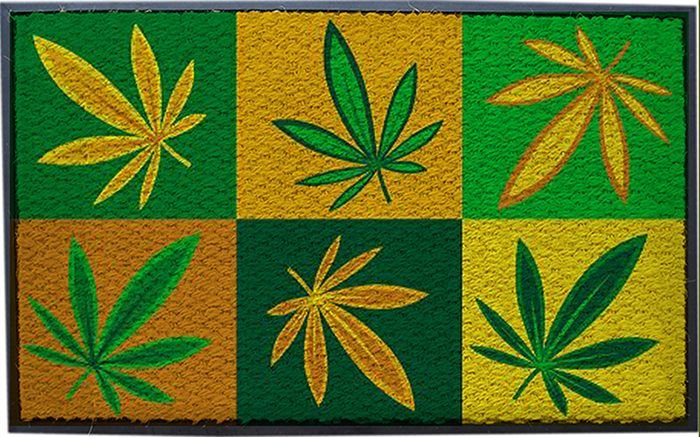 Printed Rubberised Coir Mat (LE-87268)