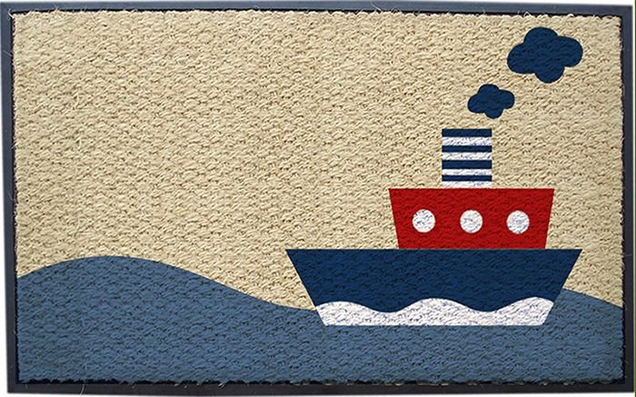 Printed Rubberised Coir Mat (LE-87270)