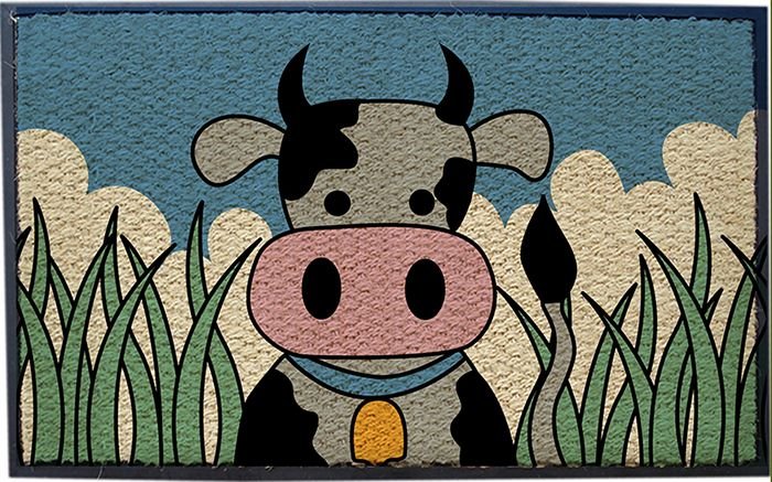 Printed Rubberised Coir Mat (LE-87271M)