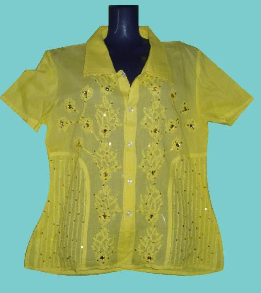 Ladies Lucknow Chikan Shirt 01