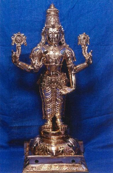 Silver Vishnu Idol