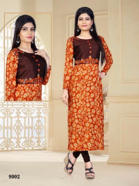 9002 Printed Cotton Kurti