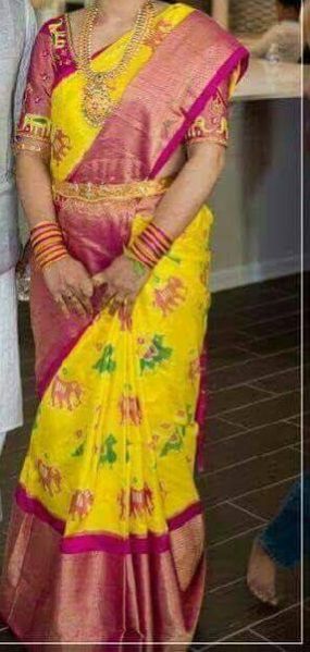 Ikkat Pure Silk Saree 02