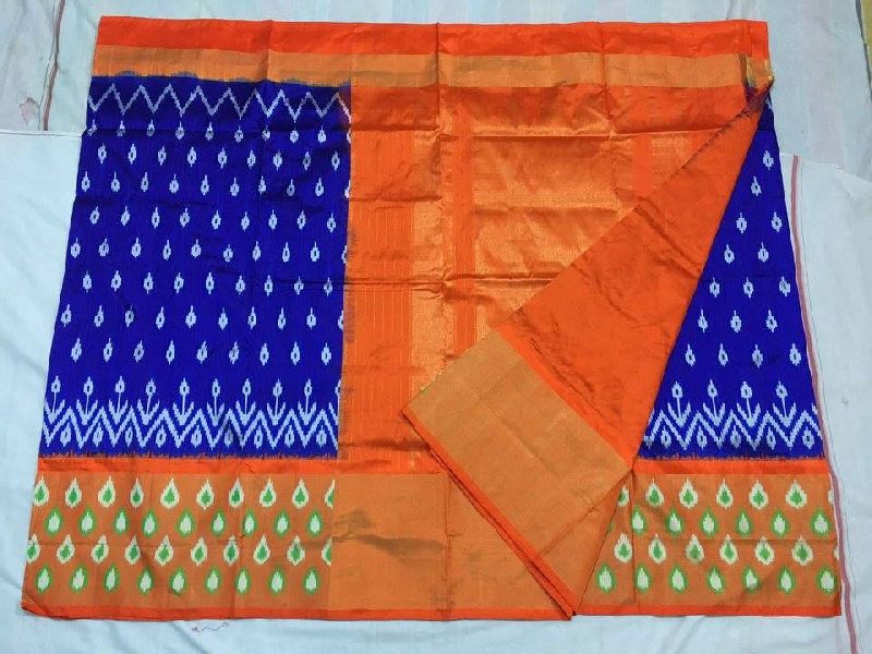 Ikkat Pure Silk Saree 10