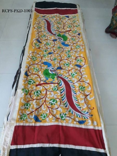 Pen Kalamkari Cotton Dupatta (RCPS-PKD-1001)